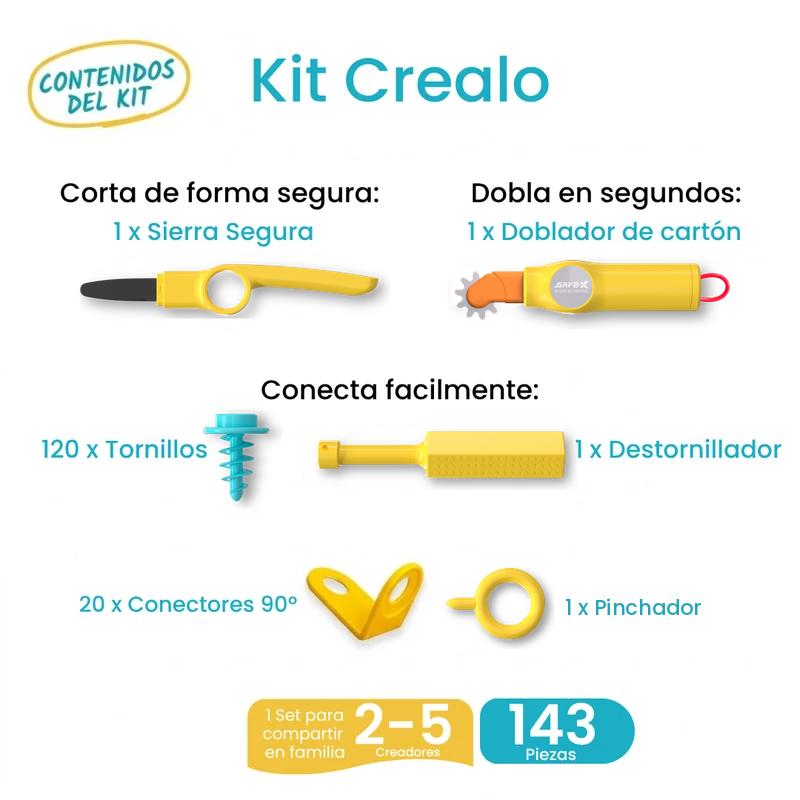 Kit Crealo | 143 piezas